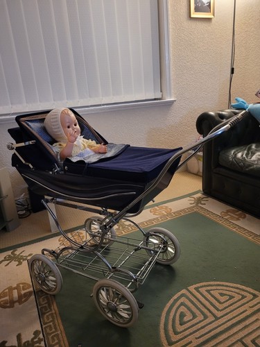 Silver cross dolls pram doll - silver,