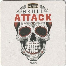Beer mat brains brewery - -,