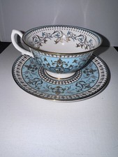 Wedgewood Florentine Turquoise Tea Cup  and saucer