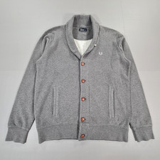 Fred Perry Mens Cardigan Grey