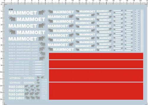 Water slide decal mammoet - decal,