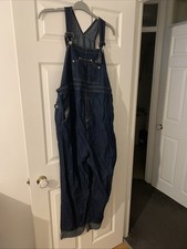 Dungarees Dark Blue Denim Cotton Size 16