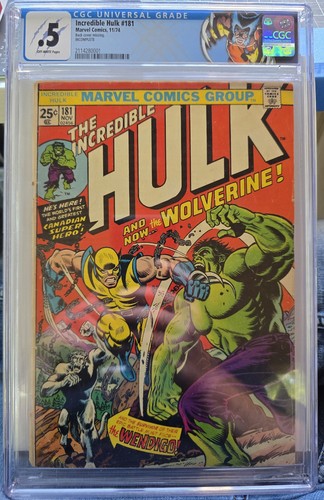 Hulk 181 cgc 5 - .5, first