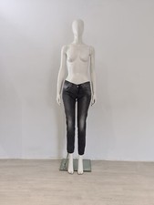 Miss Sixty (30) 'Judy-M' Grey Jeans UK 8 10 EU 36 38 Low-Rise Split-Hem 90's Y2K