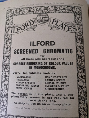 Vintage ilford photographic - vintage,