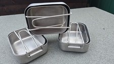 Dutch Army Stainless Steel Mess Tins camping bushcraft military army