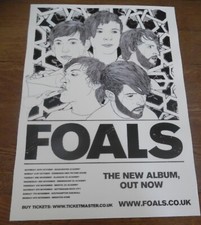 Foals - live band music show memorabilia promotional tour concert gig poster