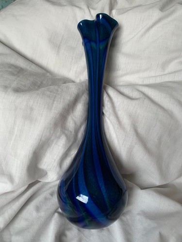Old glass hand blown signed - hand,