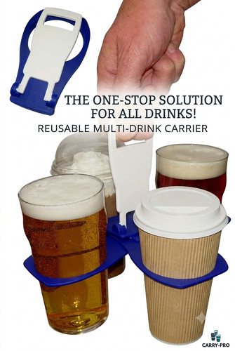 Foldable drink cup carrier - foldable,