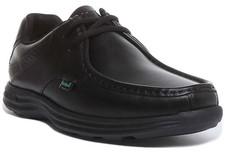 Kickers Reasan Lace Up Leather Adult Mens Casual Shoes In Black Size UK 6 - 12