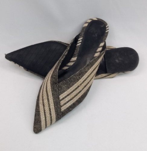 Zara gold black sparkly flat - zara,