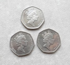 Three Large old style Fifty