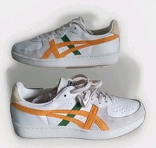 ONITSUKA TIGER CLASSIC TRAINERS WHITE/ORANGE/GREEN MENS UK SIZE 6 US SIZE 7.    