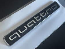 Black Quattro Rear Boot Badge