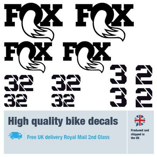 Fox32 fork decals - , with