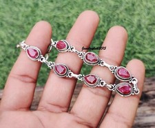 Ruby gemstone bracelet - ruby,