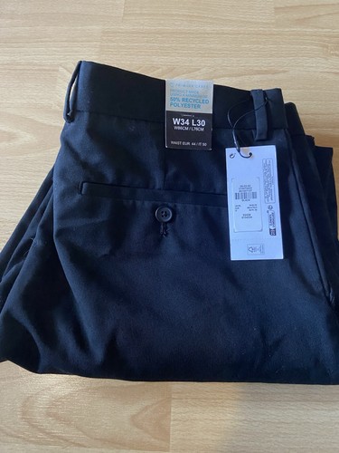 Men black trousers work - trousers,