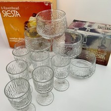 Vtg sherry goblets - sherry, sundae