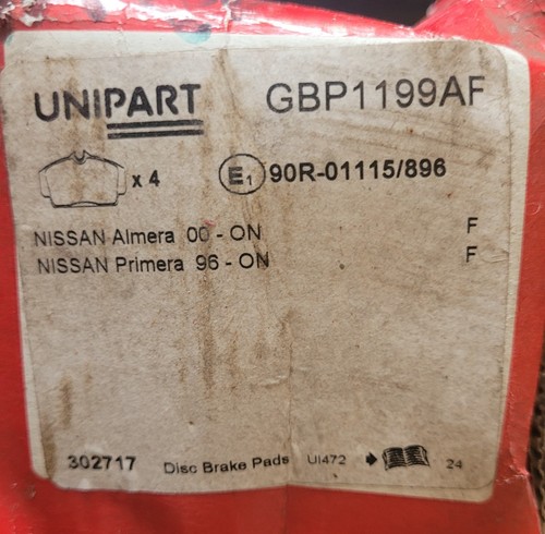 Brake pads set - set, fits