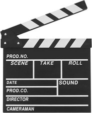 DOOCECIY Clapper Board for Movie/Film/TV, Directors Clapperboard Movie Night Acc