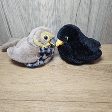 2 X Wild Republic K&M International Birds Black Bird And Chaffinch NO SOUNDS 