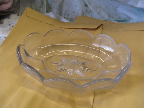 Antique glass bowl 1907