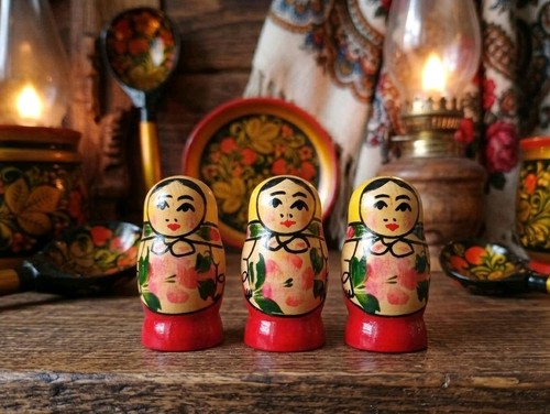 Vintage russian matryoshka - russian,