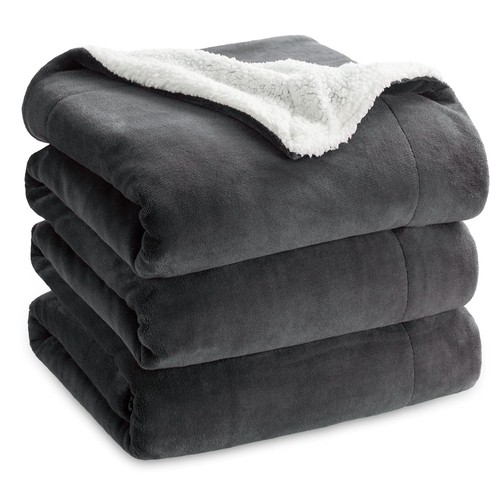 Bedsure sherpa fleece throw - sherpa,