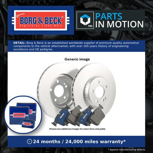 Vented brake discs - discs, pads
