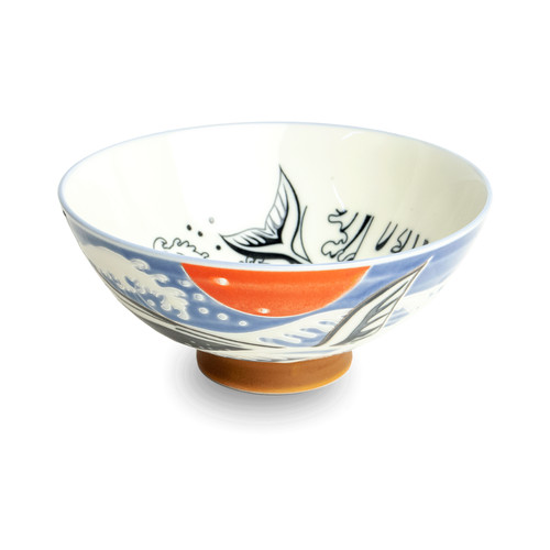 Japanese whale design bowl - japanese,