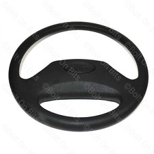 2 Spoke BLACK Steering Wheel