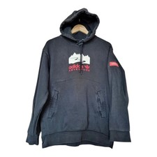 Adidas adventure black logo hoodie sz medium see description