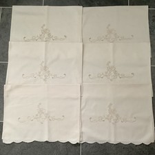 6 VINTAGE CREAM COTTON
