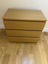 Malm White Stained Oak Veneer