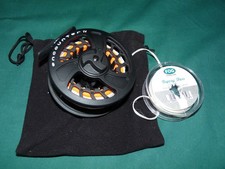 Orvis Encounter 4 large arbor fly reel, mint with dapping floss + bag