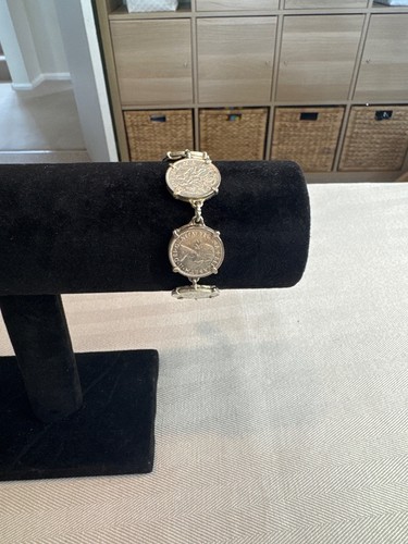 Vintage pence coin - vintage,