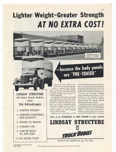 1940 lindsay structure truck - lindsay,