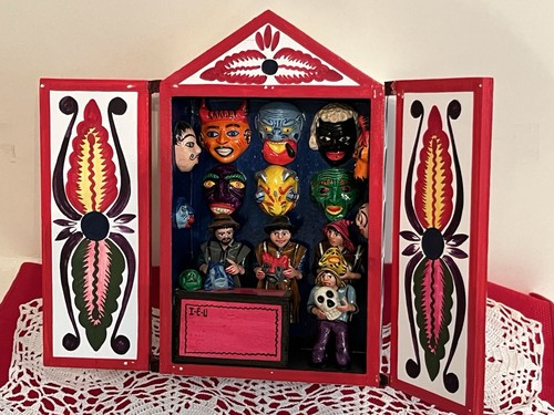 Vtg peruvian retablo - vtg, ayacucho