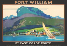 Vintage Poster Scotland Fort