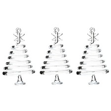Christmas Tree Glass Hanging Decorations - Choose Design