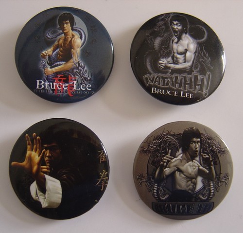 Bruce lee official badge - official, set