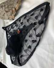 Lacy Gentlemen’s Pouch Panties With Red Heart Charm Detailing!