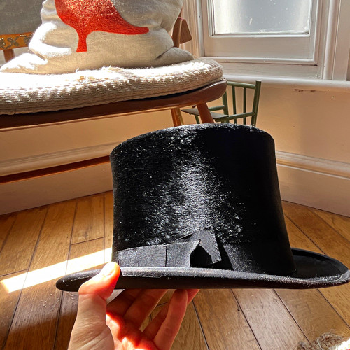 Vintage black suede leather - vintage,