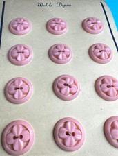 12 Vintage 2.2cm Soft Pink