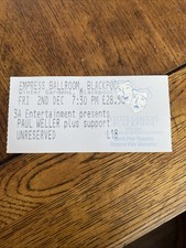 PAUL WELLER CONCERT TICKET