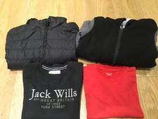 BOY'S CLOTHES BUNDLE, 10Y, MASSIMO DUTTI BLACK COAT, JACK WILLS SWEATER, X4ITEMS