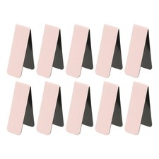 Magnetic Bookmarks, 10Pcs Rectangle Book Marks Magnet Page Markers, Pink