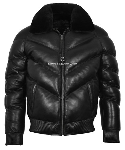 Men ace puffer leather - men's,