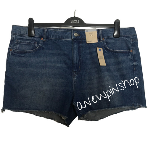 Ladies shorts indigo blue - m&s,
