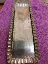 14" Fluted Rectangular Loose Bottomed Flan Tin.